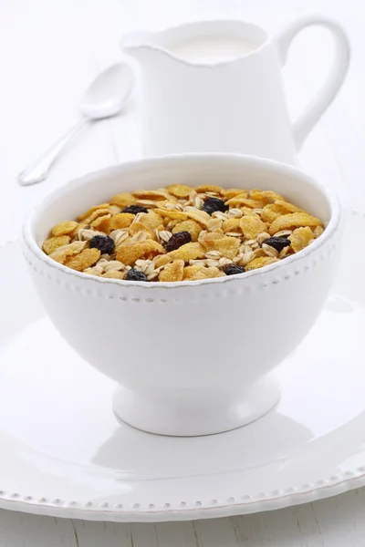 Delicioso y saludable cereal muesli — Foto de Stock