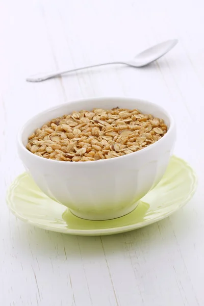 Delicious and healthy granola cereal — Stock Photo, Image