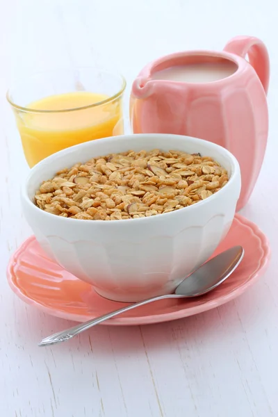 Delicious and healthy granola cereal — Stock Photo, Image