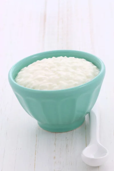 Delicious fresh and healthy cottage cheese — Stock Photo, Image