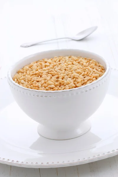 Delicious and healthy crisped rice cereal — Stock Photo, Image