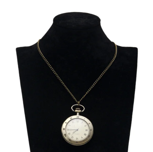 Old clock necklace — Stock Photo, Image