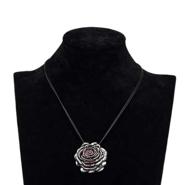 Rose shaped Necklace — Stock Photo, Image