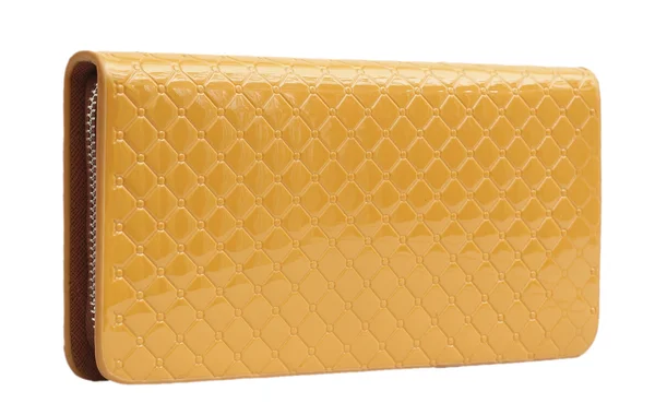 Yellow woman wallet — Stock Photo, Image