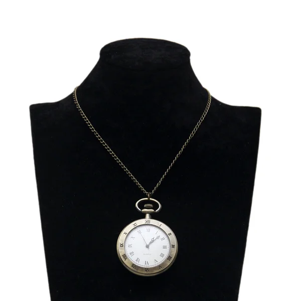 Old clock necklace — Stock Photo, Image