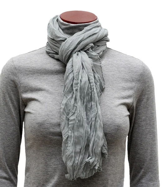 Gray scarf — Stock Photo, Image