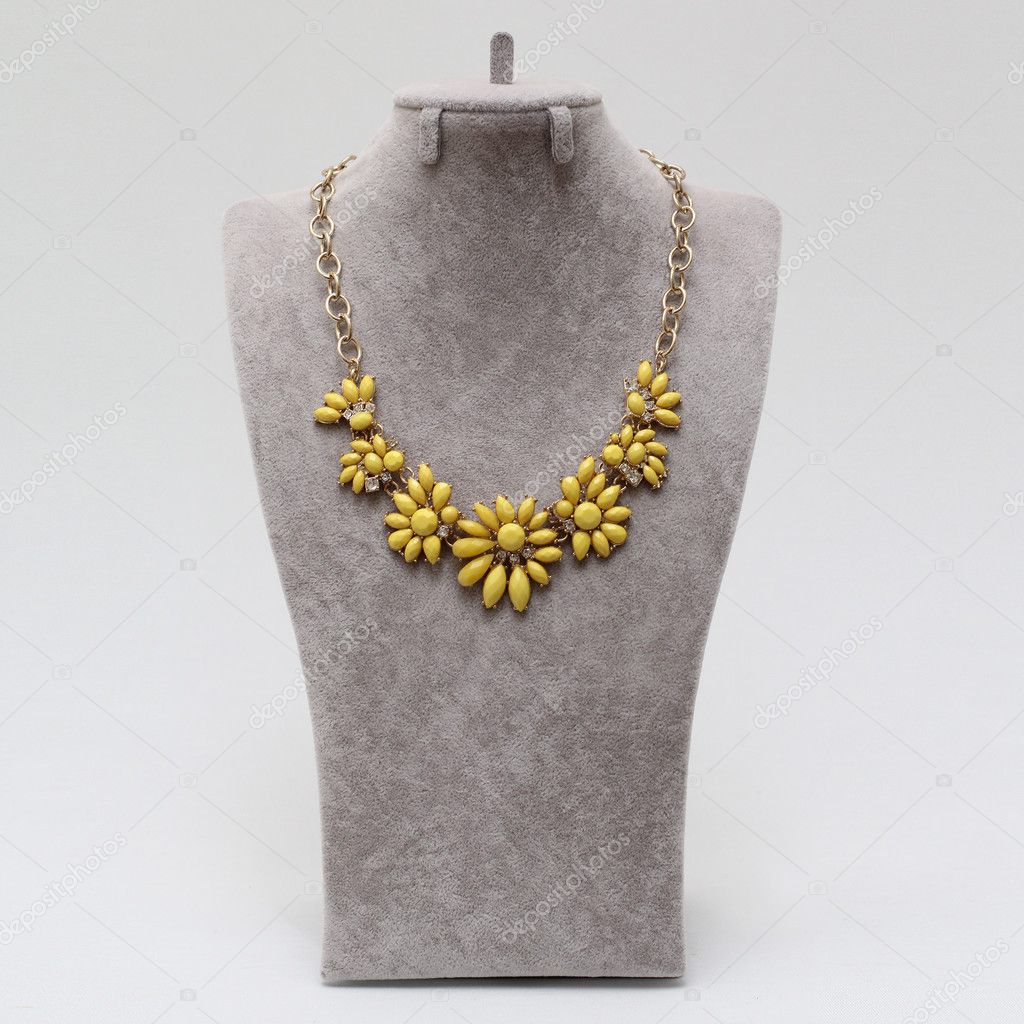 Yellow floral Necklace