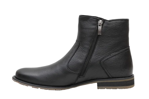 Zimní černá Pánská obuv — Stock fotografie