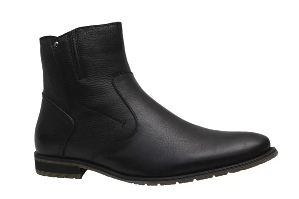 Buty męskie zimowe czarne — Zdjęcie stockowe