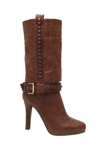 Brown female boot — Stock Photo, Image