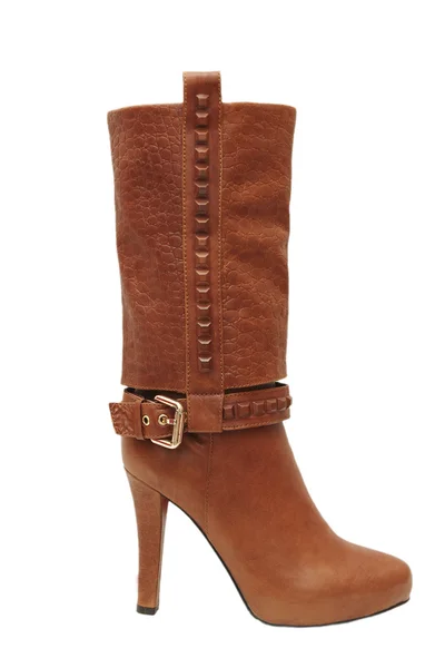 Brown female boot — Stock Photo, Image