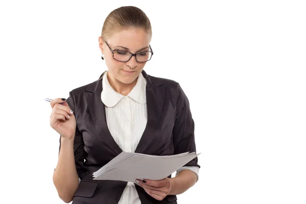 Retrato de mujer de negocios — Foto de Stock