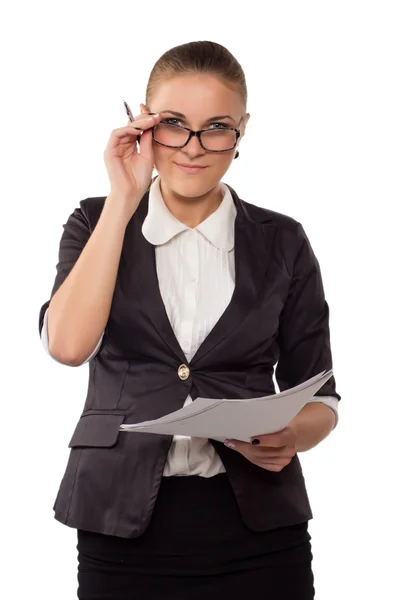 Retrato de mujer de negocios — Foto de Stock