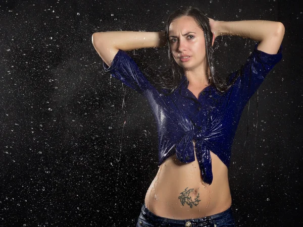 Wet girl — Stock Photo, Image