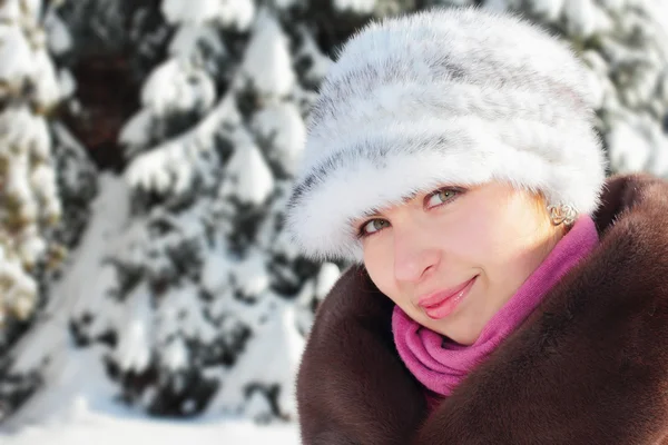 Retrato de inverno — Fotografia de Stock