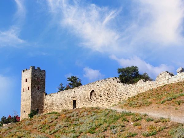 Генуэзский замок в Феодосии — стоковое фото