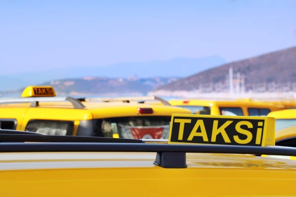 Turkse taxi — Stockfoto