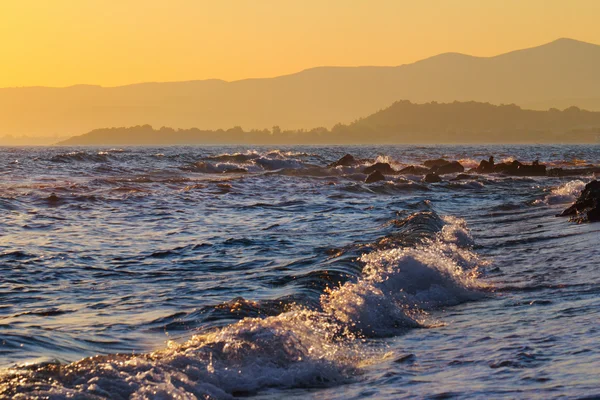 Marine view at sunset — Stock Photo, Image