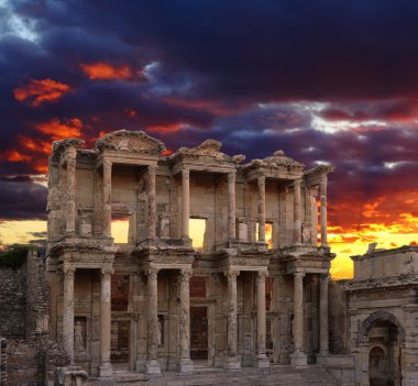 Celsus Library in Ephesus clipart