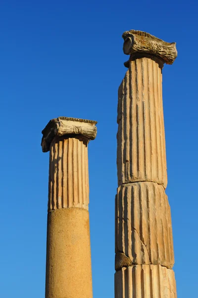 Dva sloupce v Efesu — Stock fotografie