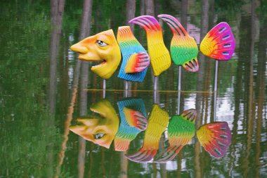 Fish sculpture clipart