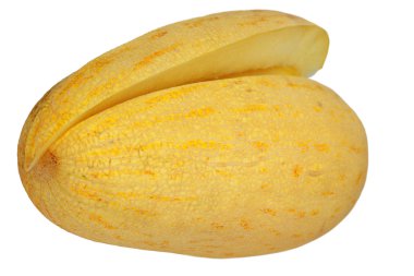 Beyaz bir arka plan üzerinde izole taze, kavun