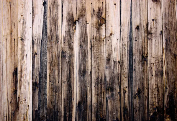 木製のフェンス パネルのクローズ アップ — ストック写真