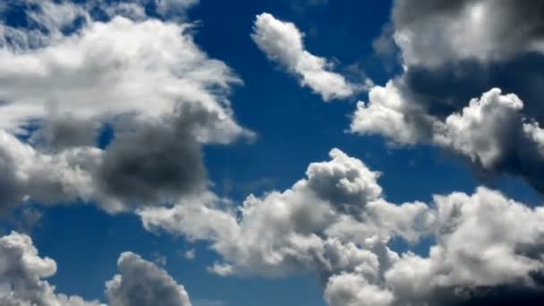 풍경, 푸른 하늘에 구름 timelapse — 비디오