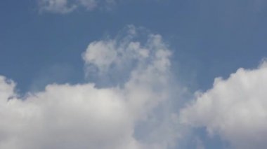 manzara, mavi gökyüzü ile bulutlar zaman atlamalı