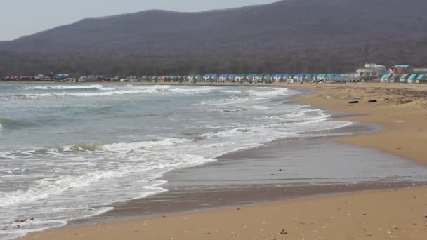 As ondas da praia no Oceano Pacífico — Vídeo de Stock