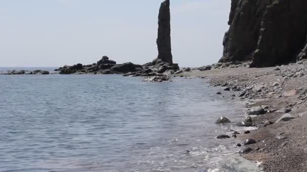 Praia bonita e mar (1920x1080 / 30p, tripé ) — Vídeo de Stock