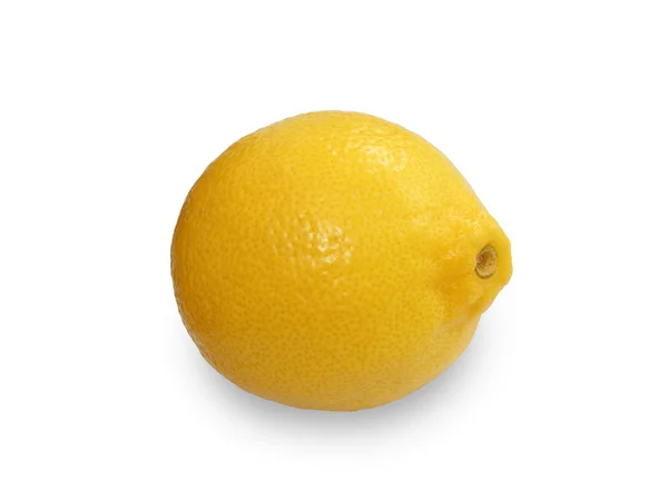 Fresh yellow ripe lemon over the white background Stock Image