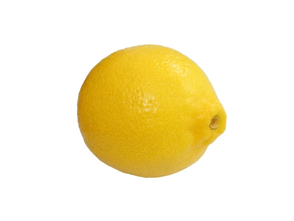 鲜黄色成熟柠檬在白色背景 — 图库照片