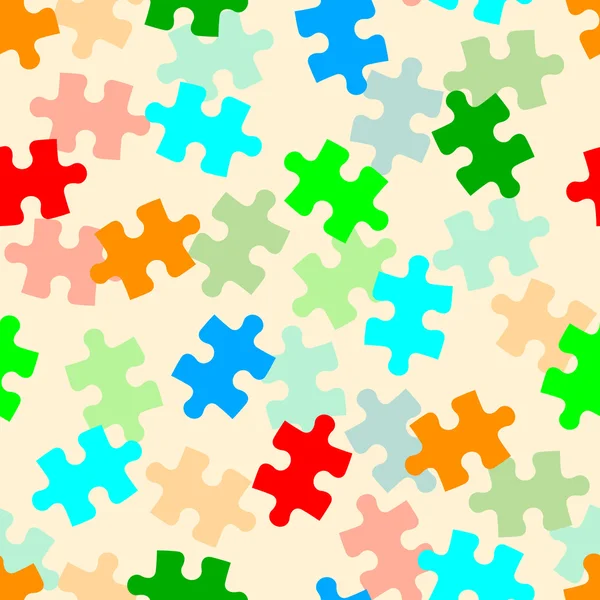 Beautiful seamless wallpaper with jigsaw puzzle — Stock Photo, Image