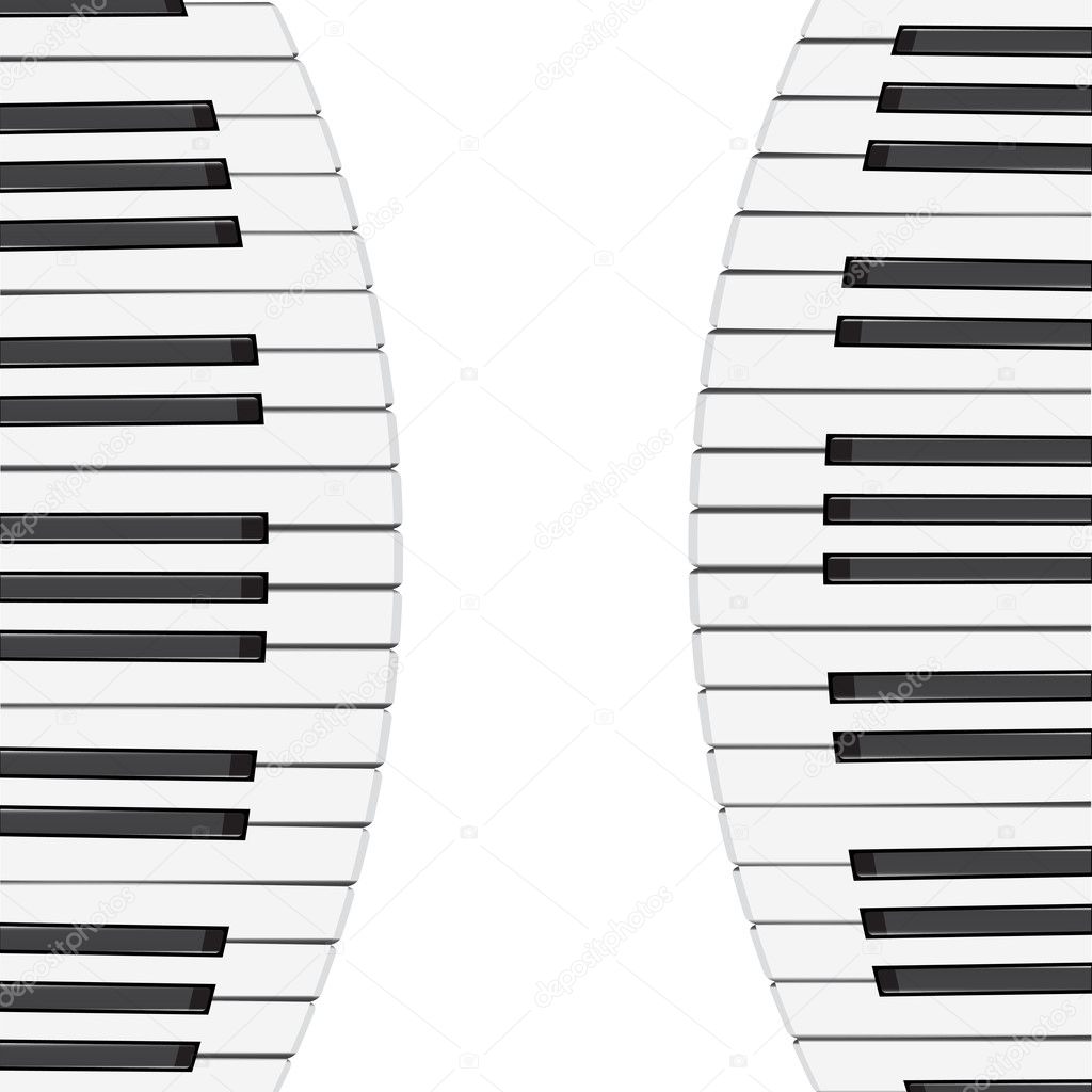 Music background with piano keys