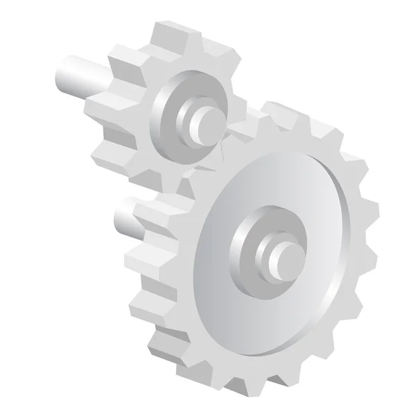 Industrial icon big steel gear. — Stock Photo, Image