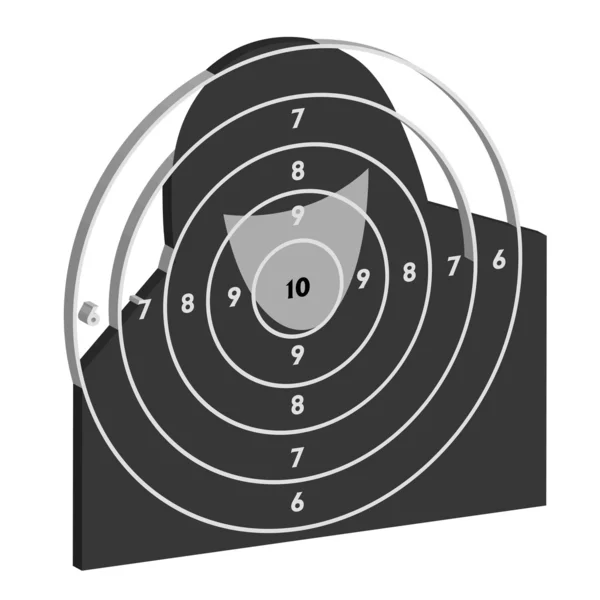 O alvo para a prática de tiro — Fotografia de Stock