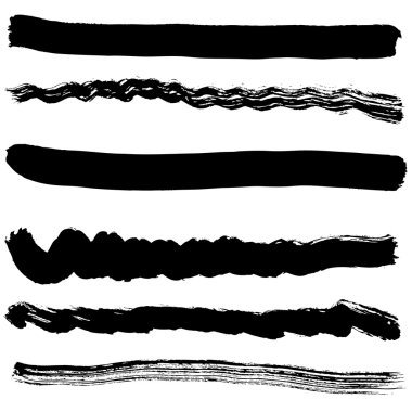 Brush blot on white background illustration.