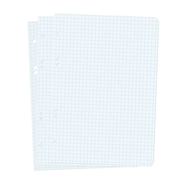 Three blank sheets of paper sheet. — Stock Photo, Image