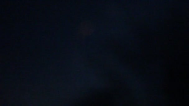 夜烟花在天空为假期. — 图库视频影像