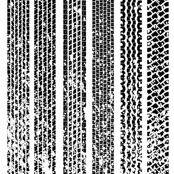 Sada otisků detailní pneumatik — Stock fotografie