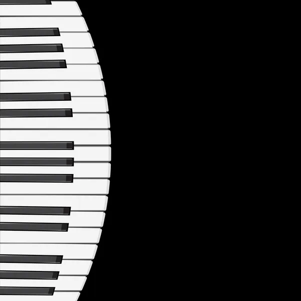 Piyano tuşları illüstrasyonlu müzik arkaplanı. — Stok fotoğraf