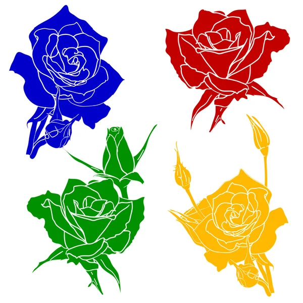 Tattoo rose flower — Stock Photo, Image