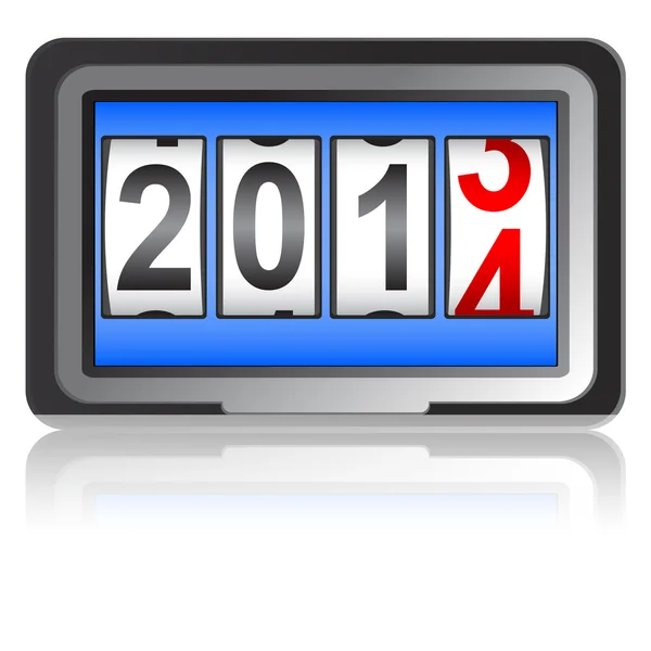 2014 新的一年计数器. — 图库照片