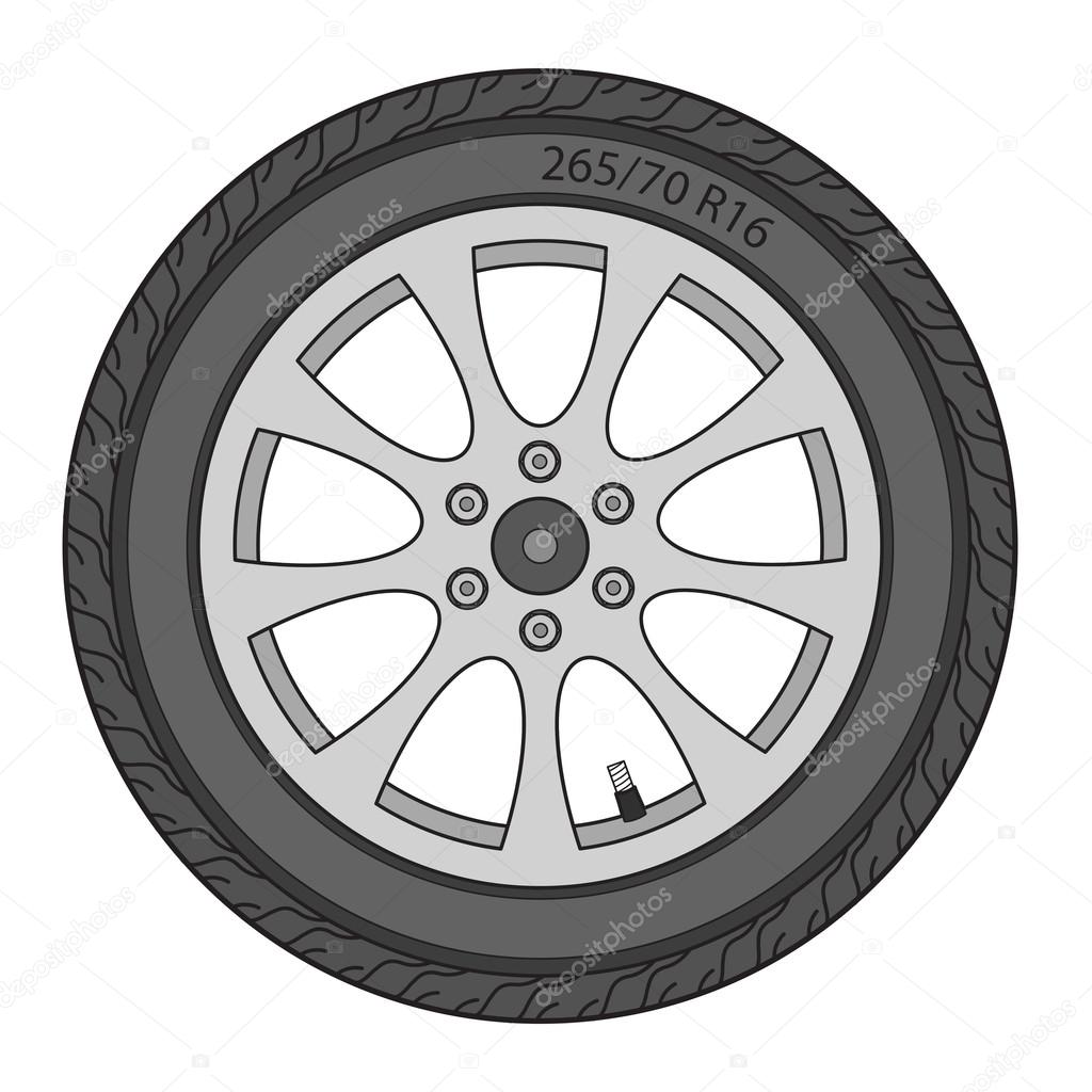 Car Wheel illustration
