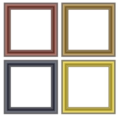 Frames on the wall illustration.