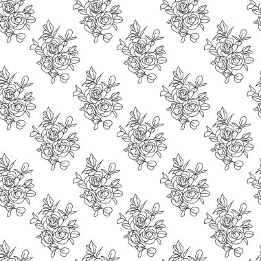 Gül ile sorunsuz arka plan.