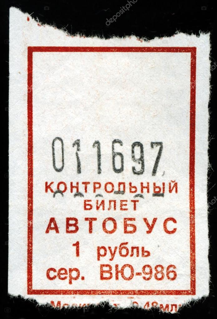 Tickets on a bus