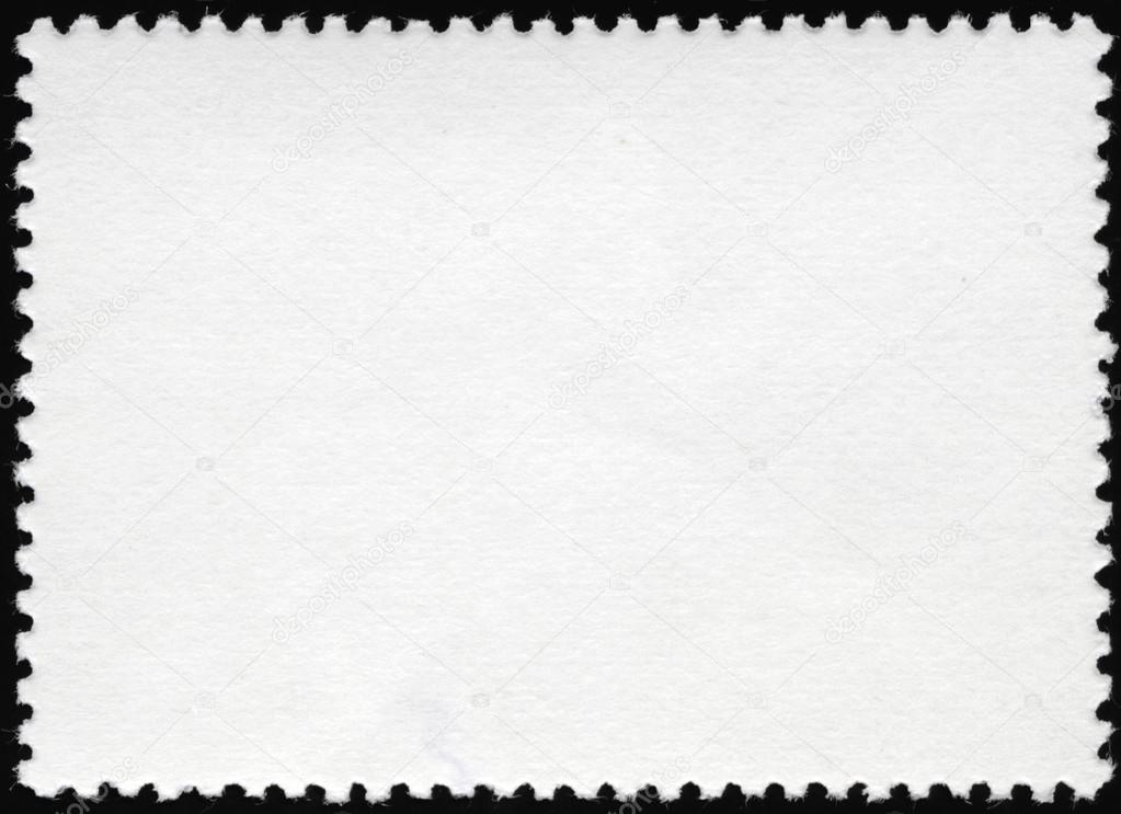 Reverse side of a postage stamp.