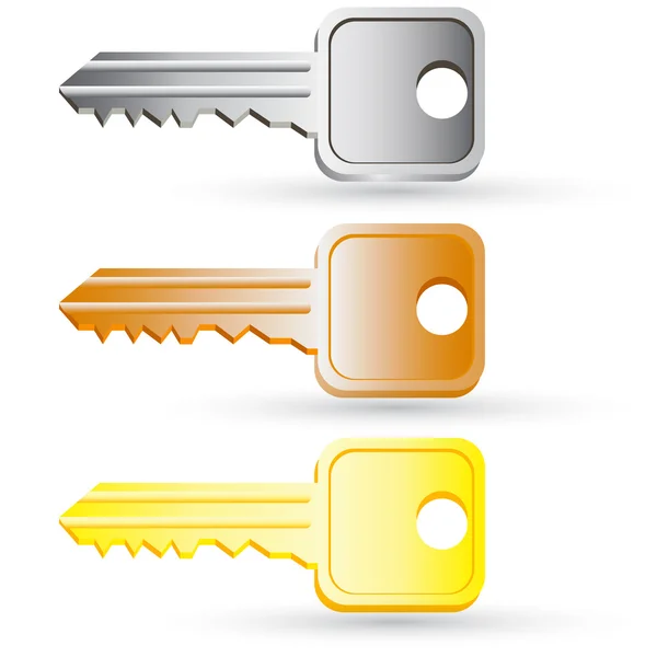 Set of house key icons illustration. — Stok fotoğraf